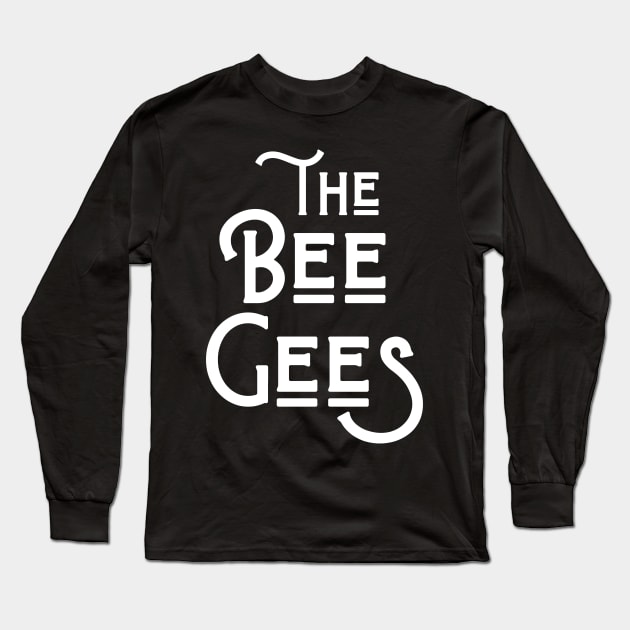 Bee gees vintage text Long Sleeve T-Shirt by NexWave Store